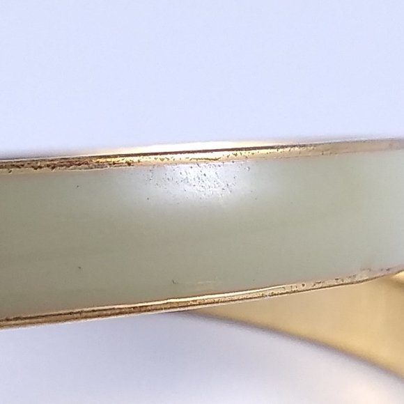 J Crew Mint Green Enamel Bangle Bracelets x2 - Picture 3 of 7